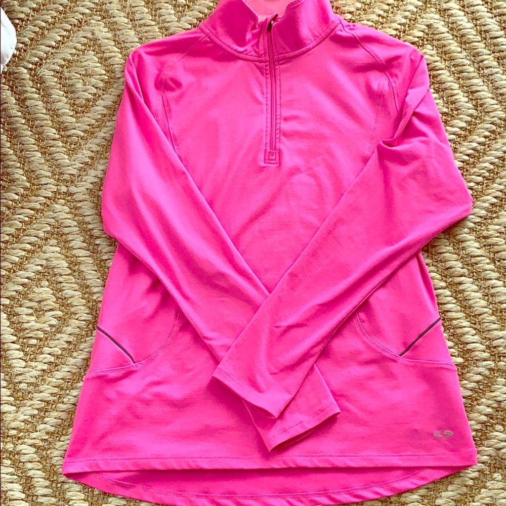 Champion neon pink athletic top. Size lg